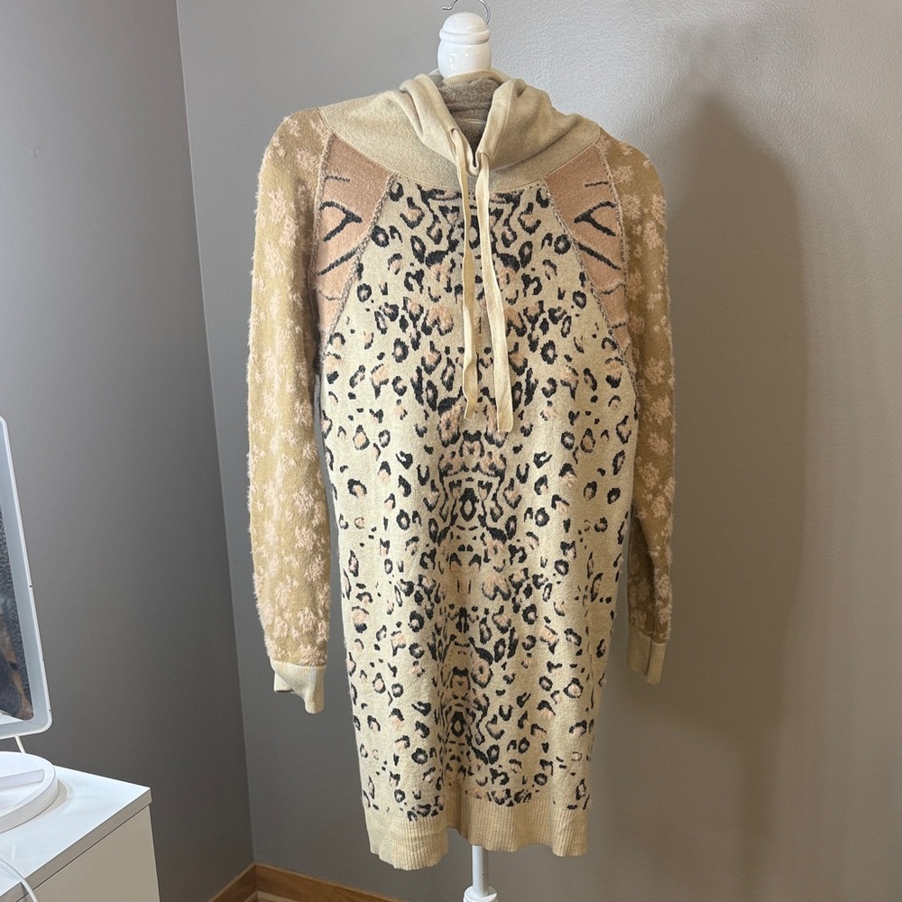 Leopard Print Midi Dress